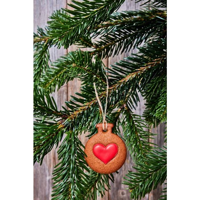 Rbv Birkmann Ausstechform Christbaumkugel mit Herz Edelstahl | mit Innenprägung | 6 cm Letzte 2 Tage