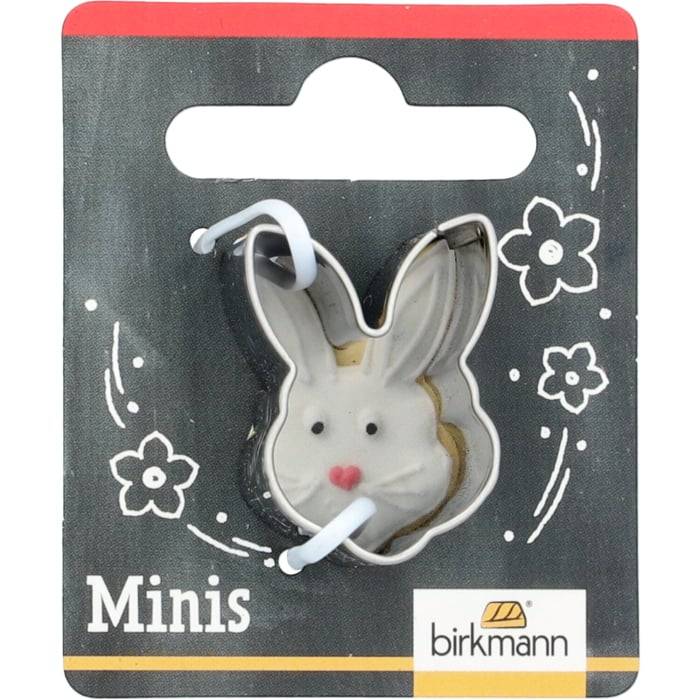 Rbv Birkmann Mini-Ausstechform Hasenkopf Edelstahl | 2,8 cm