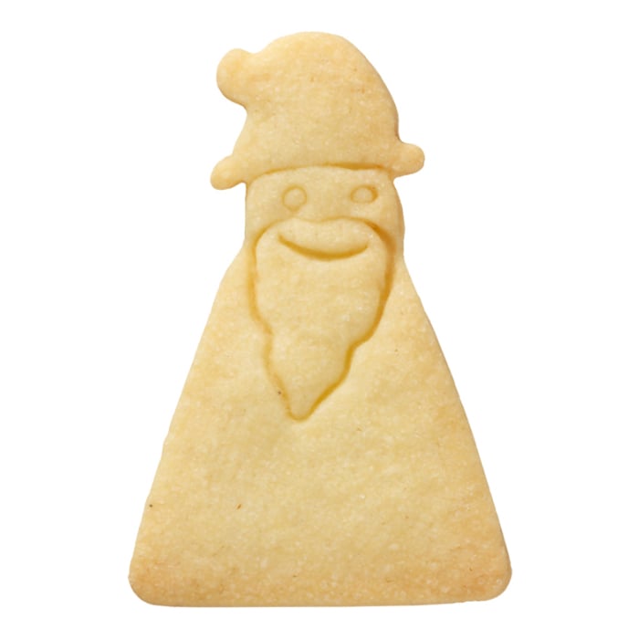 Rbv Birkmann PLÄTZCHEN - AUSSTECHFORM WEIHNACHTSMANN | GEOMETRISCH EDELSTAHL | MIT INNENPRÄGUNG | 6,5 CM Lagerräumung