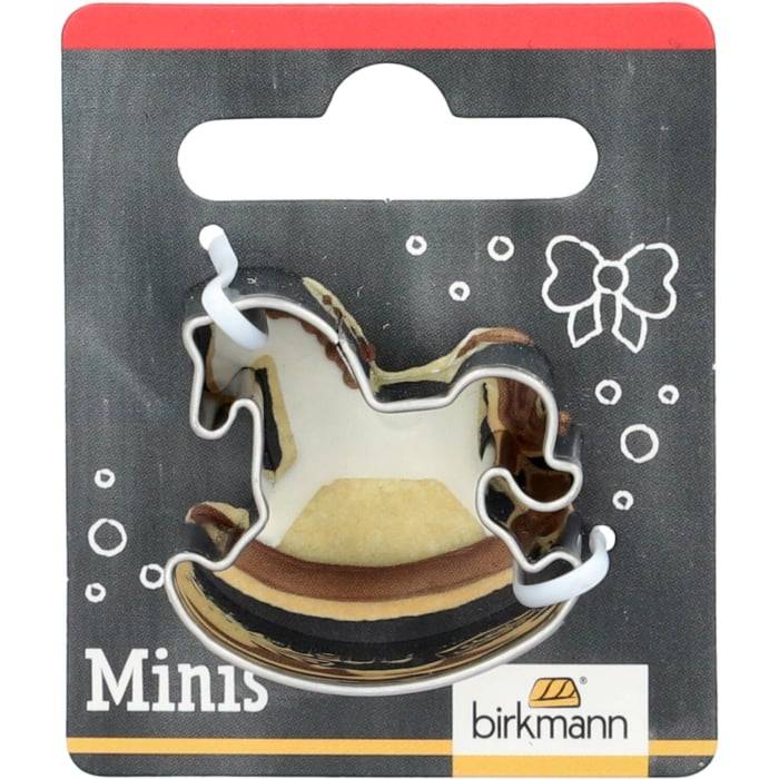Rbv Birkmann Mini-Ausstechform Schaukelpferd Edelstahl | 3 cm