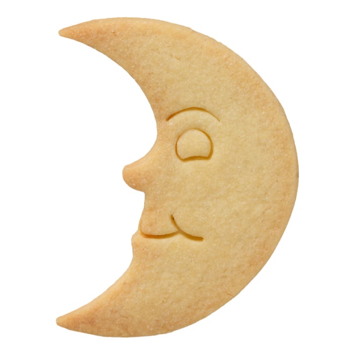 Rbv Birkmann PLÄTZCHEN - AUSSTECHFORM MOND EDELSTAHL | MIT INNENPRÄGUNG | 8 CM Saisonschlussverkauf