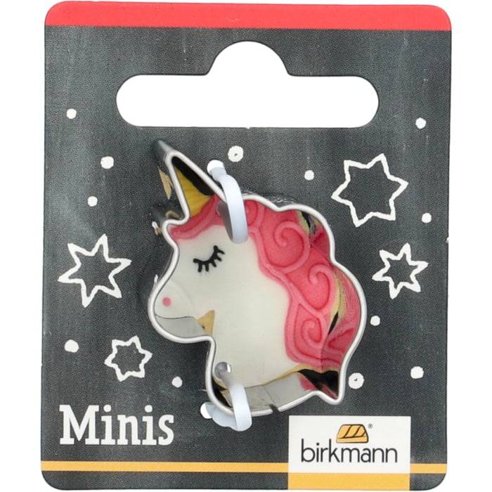Rbv Birkmann Mini-Ausstechform Einhorn Edelstahl | 3 cm