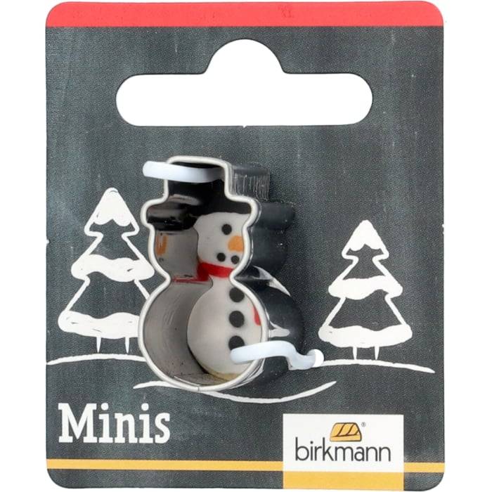 Rbv Birkmann Mini-Ausstechform Schneemann Edelstahl | 2,7 cm