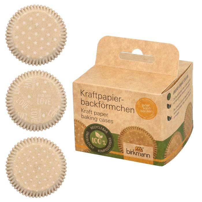 Rbv Birkmann KRAFTPAPIERBACKFÖRMCHEN GANZJAHR Ø 7 CM | 3 CM HOCH Exklusivangebot