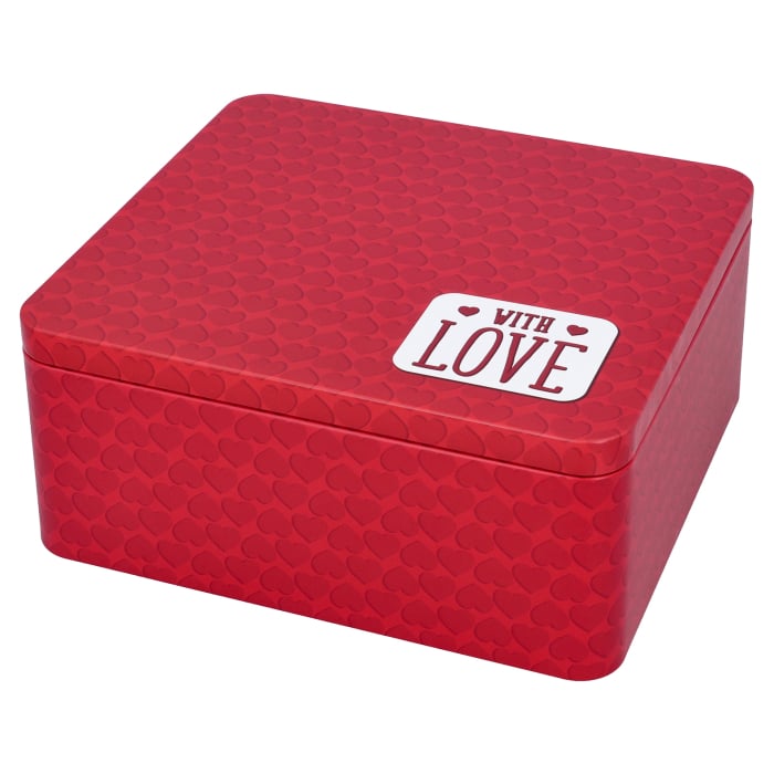 Rbv Birkmann GESCHENKBOX WITH LOVE | ROT | 21 x 19 CM COLOUR KITCHEN Weihnachtsangebot
