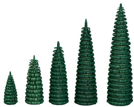 Rudolphs Schatzkiste Ringelbaum grün Holzbaum H= 3cm Lagerräumung