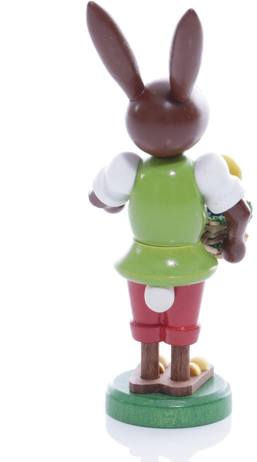 Rudolphs Schatzkiste Osterfigur - Osterhase mit Körbchen voller Ostereier - Höhe ca 9 cm zollfrei