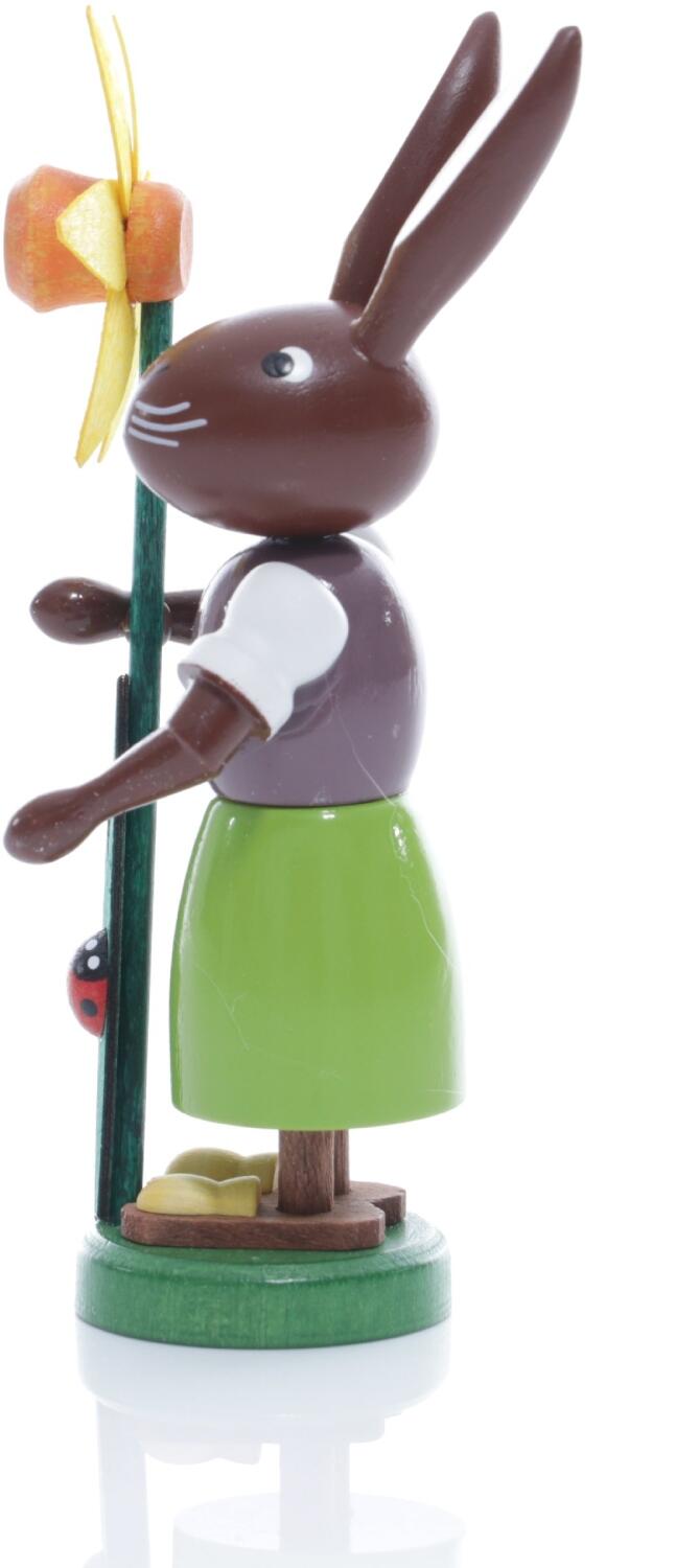 Rudolphs Schatzkiste Osterfigur - Osterhäsin mit Narzisse und Marienkäfer - Höhe ca 9 cm Flash Sale