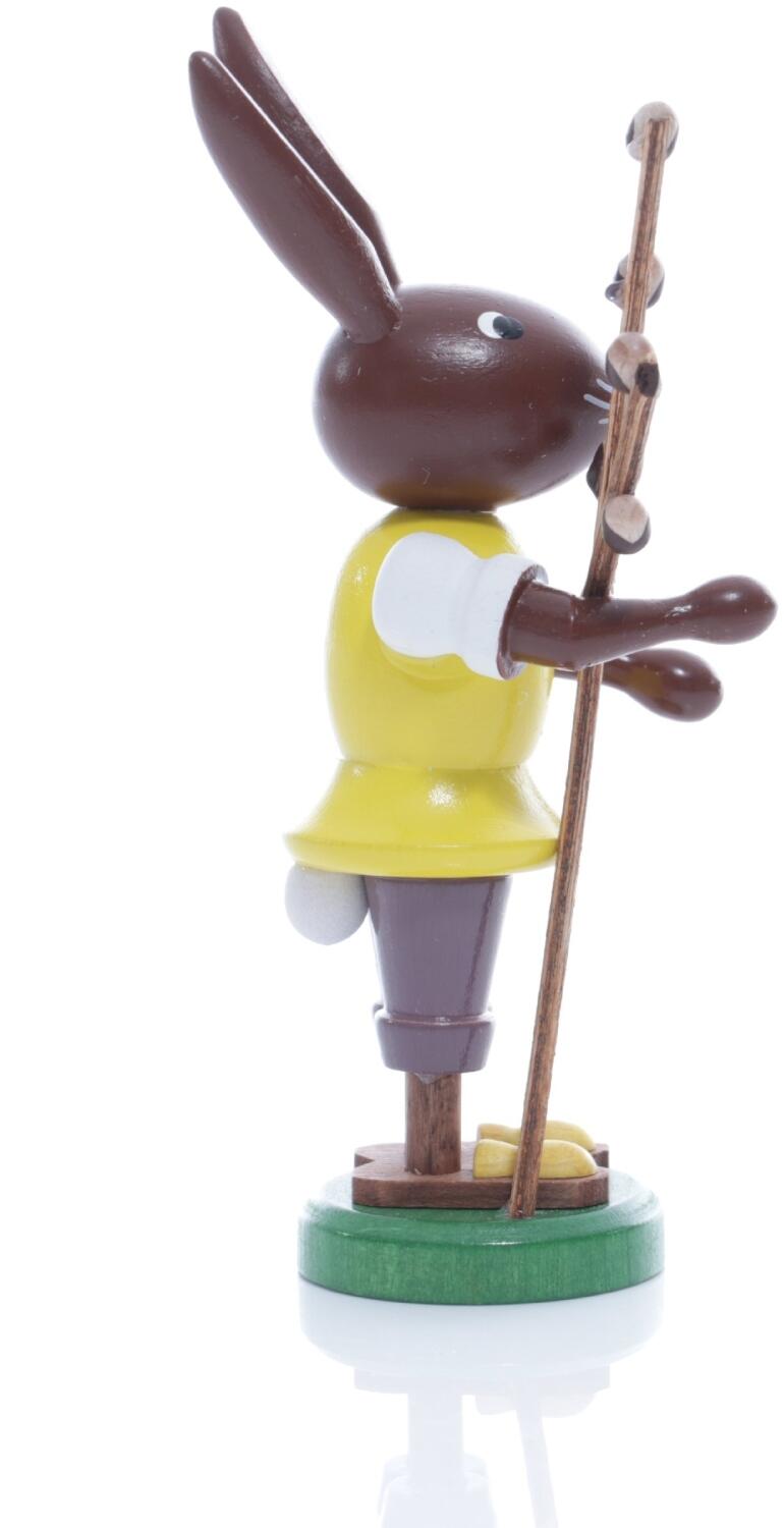 Rudolphs Schatzkiste Osterfigur - Osterhase mit Weidenkätzchen - Höhe ca 9 cm Online Shopping