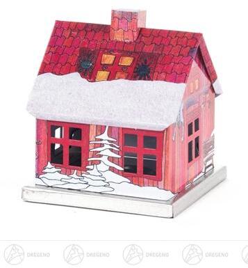 Rudolphs Schatzkiste Räuchermann Räucherhaus Adventszeit aus Metall Breite x Höhe x Tiefe 6 cmx6 cmx6 cm