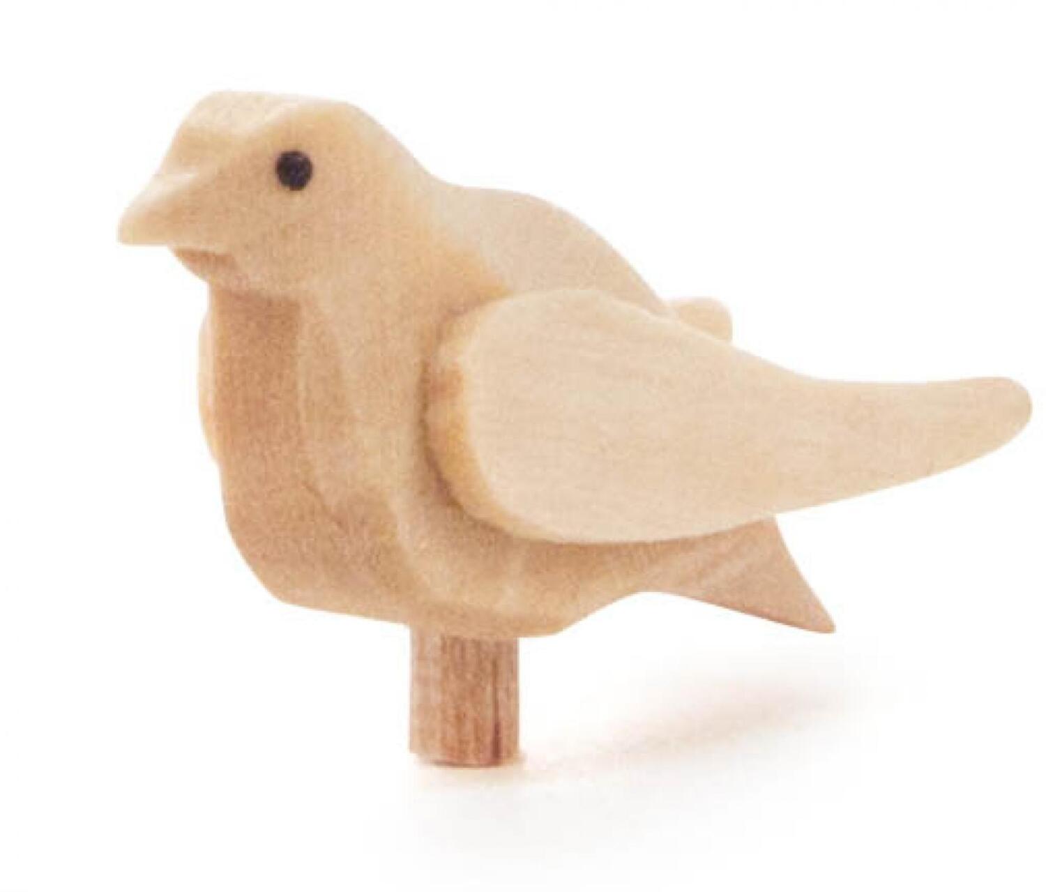 Rudolphs Schatzkiste Holztier Vogel geschnitzt H 1,3cm