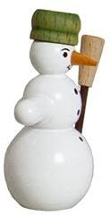 Rudolphs Schatzkiste Miniaturfigur Schneemänner Hut grün Höhe ca. 5cm