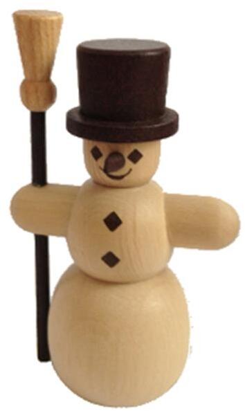 Rudolphs Schatzkiste Miniaturfigur Schneemann natur Höhe=7cm