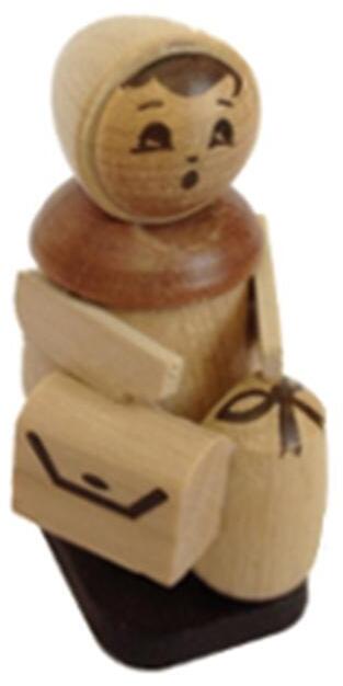 Rudolphs Schatzkiste Miniaturfigur Ferienkind natur Höhe=6cm