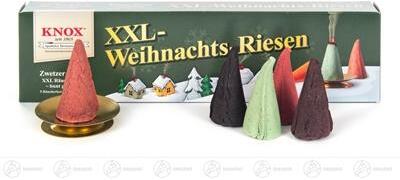 Rudolphs Schatzkiste Zubehör KNOX Räucherkerzen XXL-Weihnachtsriesen (5), inkl. Glimmschale Breite x Höhe x Tiefe 2,4 cmx4,7 cmx2,4 cm