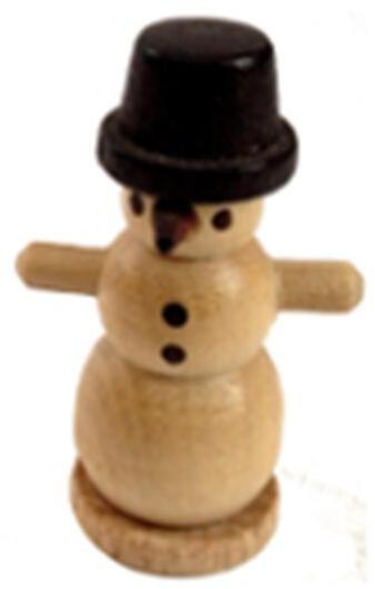 Rudolphs Schatzkiste Miniaturfigur Schneemann klein natur Höhe=3cm