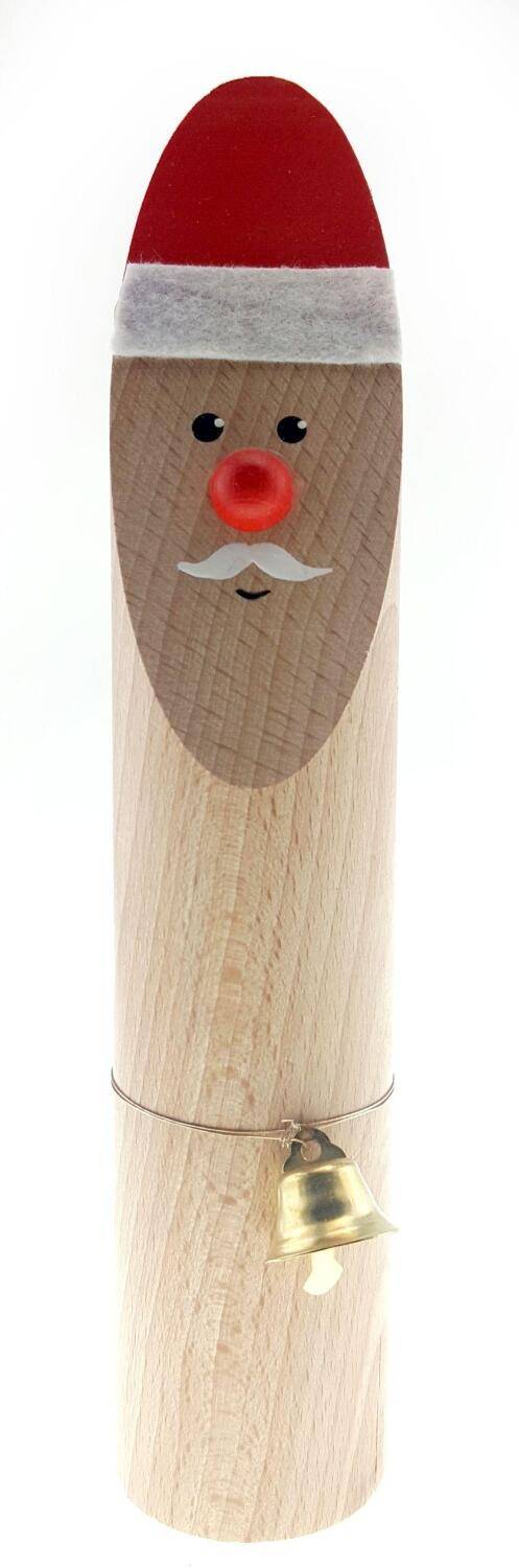 Rudolphs Schatzkiste Räuchermann Weihnachtsmann mit Glocke BxHxT 5x20x5cm