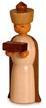 Rudolphs Schatzkiste Miniaturfigur König Melchior natur HxBxT 6x2,5x1,5cm