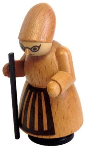 Rudolphs Schatzkiste Miniaturfigur Holzfigur Hexe Höhe=5,5cm