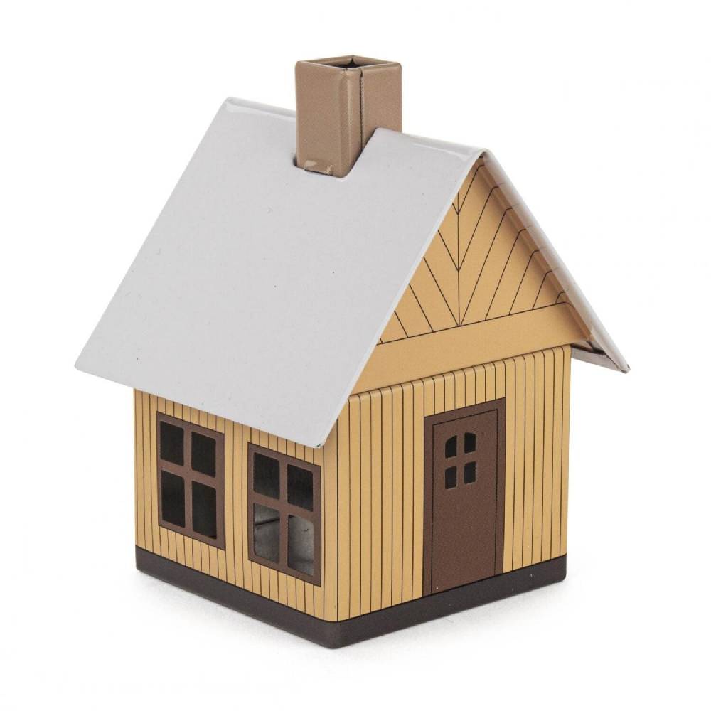 Rudolphs Schatzkiste Räucherhaus Metall Waldhaus HxBxT 8x10x7cm