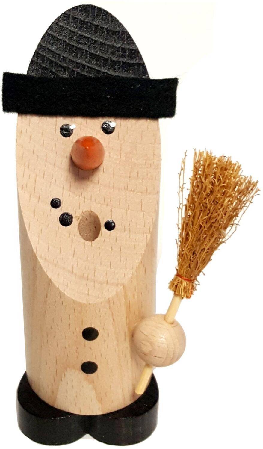 Rudolphs Schatzkiste Räuchermann Schneemann mit Besen BxHxT 5x13x5cm Tägliche Deals