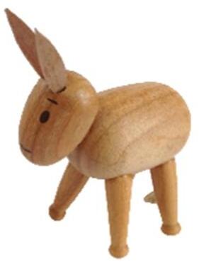 Rudolphs Schatzkiste Miniaturfigur Holzfigur Esel Höhe=5cm