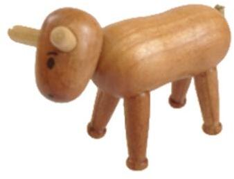 Rudolphs Schatzkiste Miniaturfigur Holzfigur Ochse Höhe=4,5cm Vierteljährliche Förderung