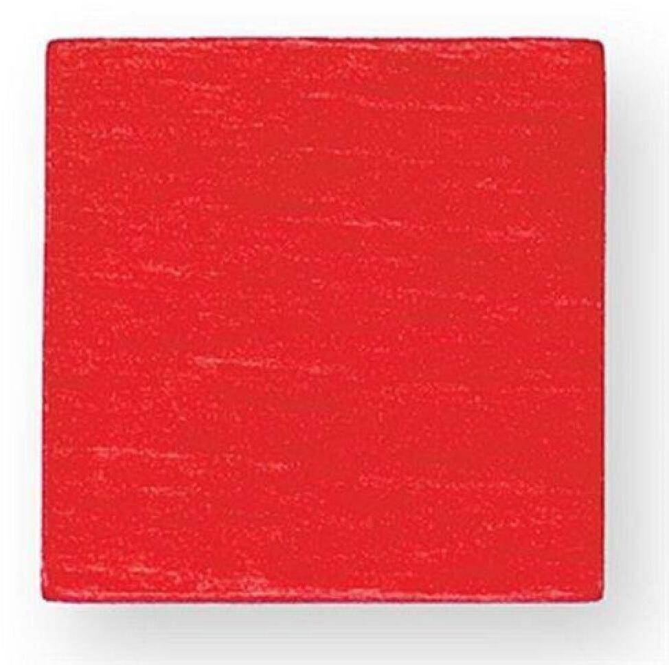 Rudolphs Schatzkiste Holzspielzeug Legematerial Quadrat Rot 24 Stück LxB 25x25mm