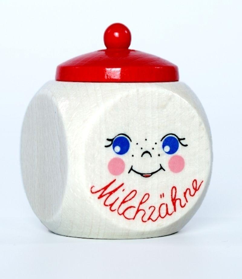 Rudolphs Schatzkiste Holzspielzeug Holzdose für Milchzähne BxLxH 40x40x55mm