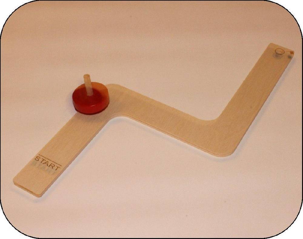 Rudolphs Schatzkiste Holzspielzeug Kreiselbahn Schikane ca. 30 cm lang