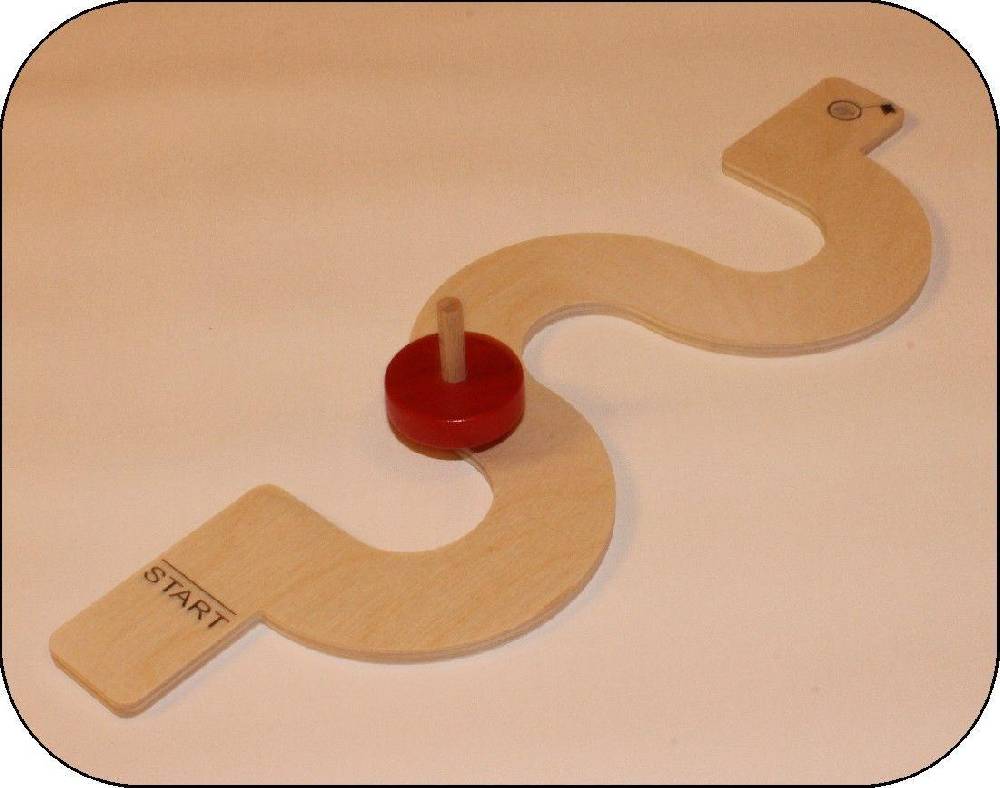Rudolphs Schatzkiste Holzspielzeug Kreiselbahn Serpentine ca.30 cm lang Black Friday Preise