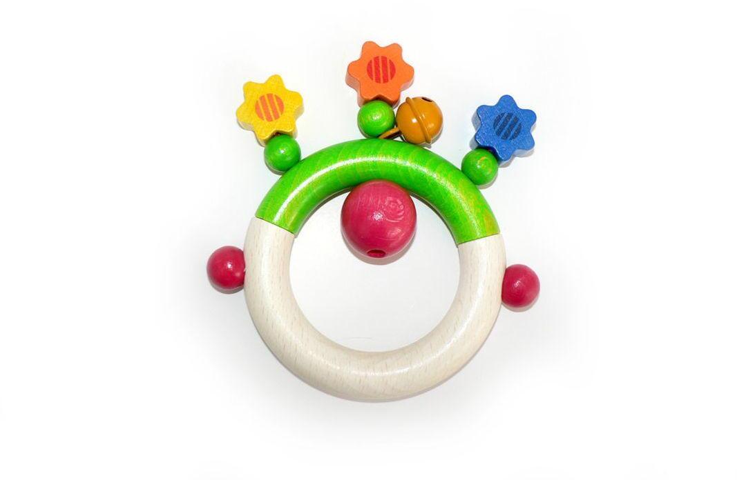 Rudolphs Schatzkiste Babyspielzeug Rassel Blumen BxLxH 110x30x120mm
