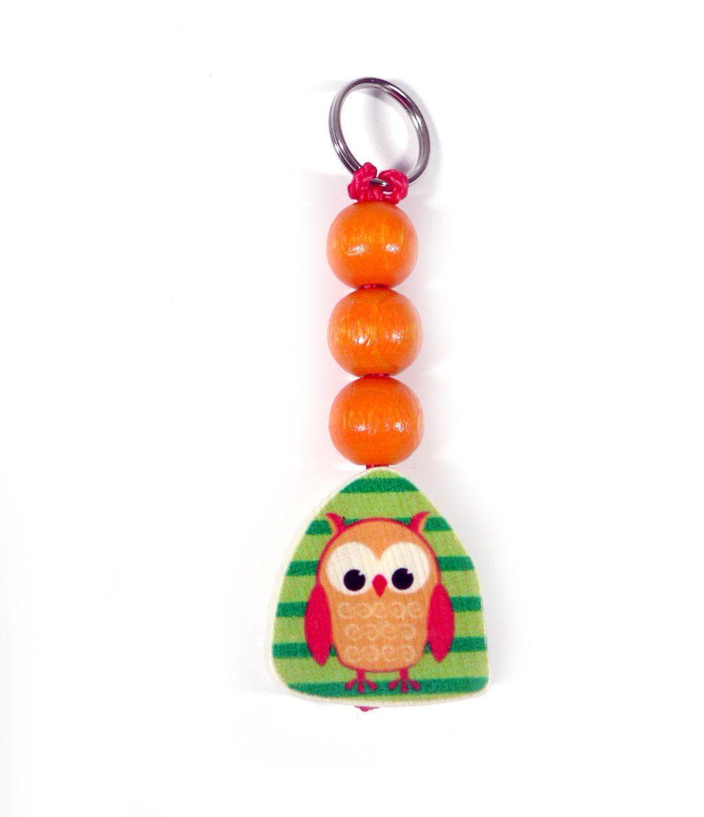 Rudolphs Schatzkiste Holzspielzeug Schlüsselanhänger Eule BxLxH 30x12x90mm