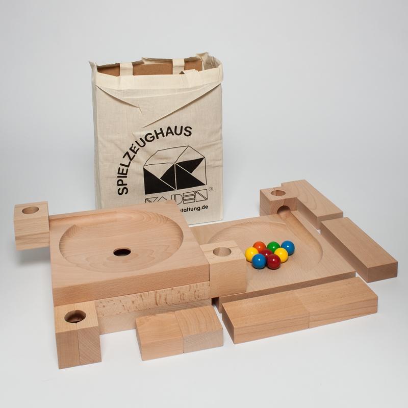 Rudolphs Schatzkiste Kugelbahn Tellerkugelbahn LxBxH = 12 cm x 24 cm x 33 cm Fabrikverkauf