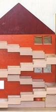 Rudolphs Schatzkiste Kugelanlage Kugelbahnpanorama Treppenhaus L 72 cm x B 26 cm x H 105 cm