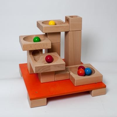 Rudolphs Schatzkiste Kugelanlage Kugelbahn Trichter XL L 60 cm x B 60 cm x H 60 cm