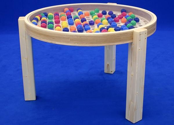 Rudolphs Schatzkiste Holzspielzeug Kugeltisch groß LxBxH 120x80x150mm