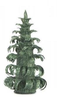 Rudolphs Schatzkiste Tischdekoration Ringelbaum grün BxHxT 17x30x17mm Top Angebot