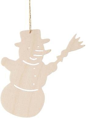 Rudolphs Schatzkiste Baumbehang Schneemann mit Besen Höhe 70mm