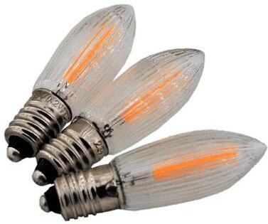 Rudolphs Schatzkiste Ersatzteil Schwibbogen (1Birne pro Kauf) LED-Riffelkerzen 34 V E10 Filament ca. 15000 StundenNEU