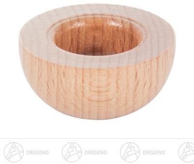 Rudolphs Schatzkiste Ersatzteile & Bastelbedarf Holztülle ohne Messingeinsatz für Kerzen d=17mm Breite x Höhe x Tiefe 3,5 cmx1,6 cmx3,5 cm