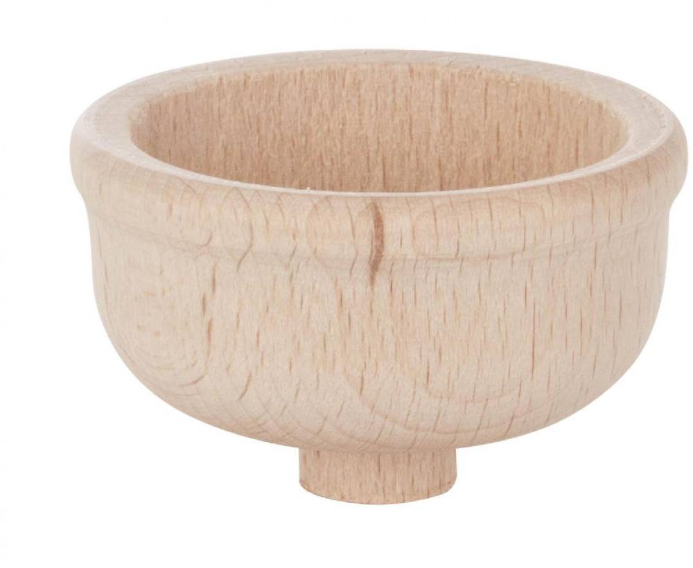 Rudolphs Schatzkiste Ersatzteile Pyramide Holztülle für Teelichter (tief) mit Dübel für 14mm Kerzeneinsätze BxHxT 5,5x3x5,5cm