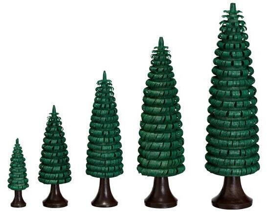 Rudolphs Schatzkiste Ringelbaum mit Stamm grün Holzbaum H= 6cm