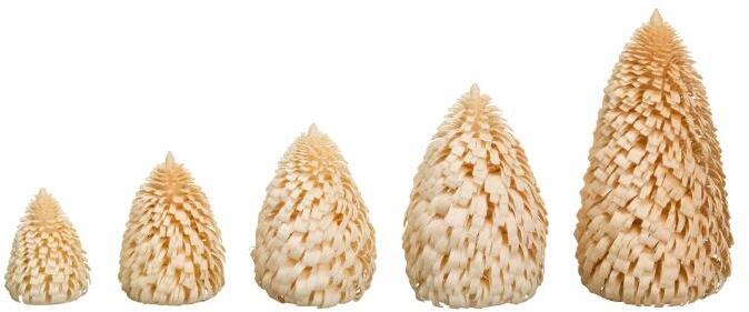 Rudolphs Schatzkiste Ringelbaum Winterfichte natur Holzbaum H= 5cm