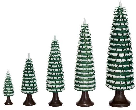 Rudolphs Schatzkiste Ringelbaum mit Stamm grün/ weiß Holzbaum H= 6cm