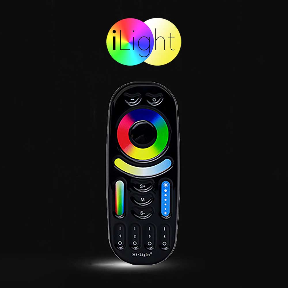 S.Luce iLight Fernbedienung für Leuchtmittel & Strip RGB + CCT Schwarz Räumungsverkauf