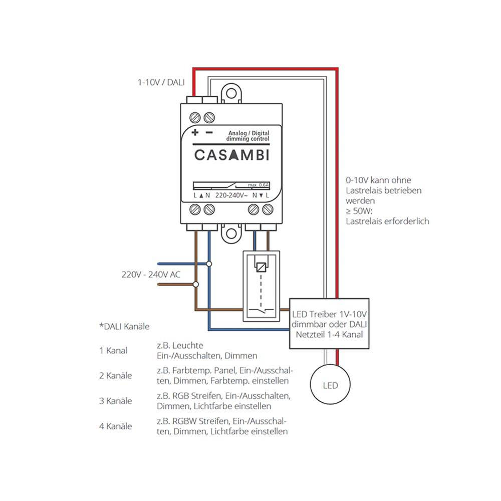S.Luce Casambi ASD Modul Controller 0-10V & 1-10V Leuchten Tiefpreis