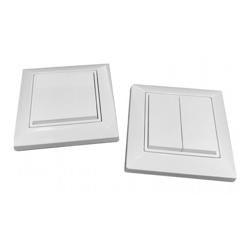 S.Luce Casambi Easyfit draht- & batterieloser Wandschalter 1-fach Weiß Begrenzte Freigabe