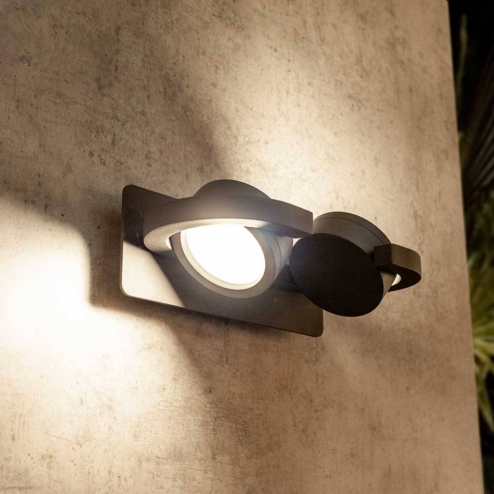 S.Luce Mantra Iguazu Doppel-Außenwandlampe IP54 Limitierter Zeitrabatt
