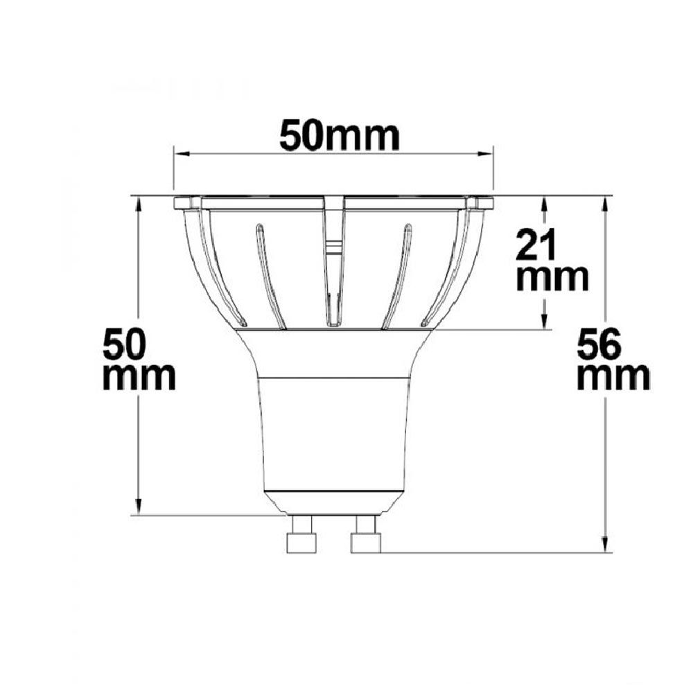 S.Luce GU10 LED Vollspektrum CRI98 Neutralweiß 4000K 500lm 7W Dimmbar Neueste Mode